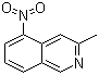 structure of CAS# 18222-17-8, 3-甲基-5-硝基异喹啉