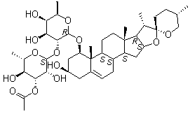 山麦冬皂苷 B分子结构 (CAS 182284-68-0)