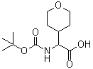 alpha-[[叔丁氧羰基]氨基]四氢-2H-吡喃-4-乙酸分子结构 (CAS 182287-49-6)