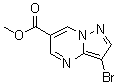 3-溴吡唑并[1,5-a]嘧啶-6-羧酸甲酯分子结构 (CAS 1823420-32-1)