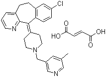 structure of CAS# 182349-12-8, Rupatadine fumarate