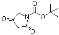 2,4-二氧代-1-吡咯烷羧酸叔丁酯分子结构 (CAS 182352-59-6)