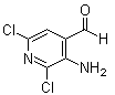 3-氨基-2,6-二氯-4-吡啶甲醛分子结构 (CAS 1824090-45-0)