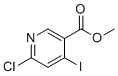 甲基6-氯-4-碘烟酸酯分子结构 (CAS 1824572-65-7)