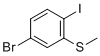 (5-溴-2-碘苯基)(甲基)硫烷分子结构 (CAS 1824602-11-0)