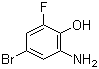 structure of CAS# 182499-89-4, 2-氨基-4-溴-6-氟苯酚