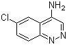 6-氯-4-噌啉胺分子结构 (CAS 18259-66-0)