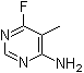 6-氟-5-甲基-4-嘧啶胺分子结构 (CAS 18260-69-0)