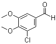 structure of CAS# 18268-68-3, 3-Chloro-4,5-dimethoxybenzaldehyde