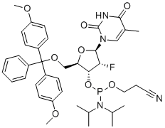 5-甲基-2'-氟-U氨基亚磷酸酯分子结构 (CAS 182700-06-7)
