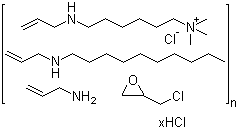 CAS # 182815-44-7, Colesevelam hydrochloride, 2-Propen-1-amine polymer with (chloromethyl)oxirane, N-2-propenyl-1-decanamine and N,N,N-trimethyl-6-(2-propenylamino)-1-hexanaminium chloride hydrochloride