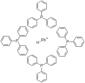 四(三苯基膦)氢化铑(I)分子结构 (CAS 18284-36-1)