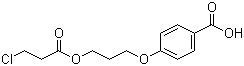 CAS 登录号：182922-16-3, 4-[3-(3-氯-1-氧代丙氧基)丙氧基]苯甲酸