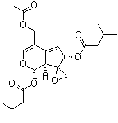 CAS # 18296-44-1, Valtrate, [(1S,6S,7aS)-4-(Acetyloxymethyl)-1-(3-methylbutanoyloxy)spiro[6,7a-dihydro-1H-cyclopenta[c]pyran-7,2'-oxirane]-6-yl] 3-methylbutanoate