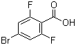 4-溴-2,6-二氟苯甲酸分子结构 (CAS 183065-68-1)