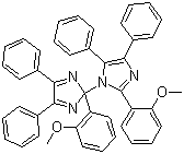 CAS # 1831-70-5, 2-(2-Methoxyphenyl)-4,5-diphenylimidazole-1,2'-dimer, 4,5-Diphenyl-2-(2-methoxyphenyl)-1-(2-(2-methoxyphenyl)-4,5-diphenyl-2H-imidazol-2-yl)-1H-imidazole