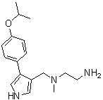 structure of CAS# 1831110-54-3, N1-甲基-N1-[[4-[4-(异丙氧基)苯基]-1H-吡咯-3-基]甲基]-1,2-乙二胺