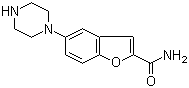 structure of CAS# 183288-46-2, 5-(哌嗪-1-基)苯并呋喃-2-甲酰胺