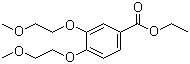 3,4-二(2-甲氧基乙氧基)苯甲酸乙酯分子结构 (CAS 183322-16-9)