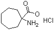 structure of CAS# 183429-63-2, Methyl 1-aminocycloheptanecarboxylate hydrochloride