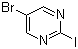 5-溴-2-碘嘧啶分子结构 (CAS 183438-24-6)