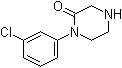 1-(3-氯苯基)-2-哌嗪酮分子结构 (CAS 183500-70-1)