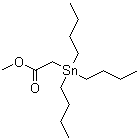 (三丁基锡烷基)乙酸甲酯分子结构 (CAS 18365-23-6)