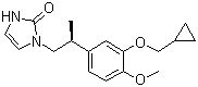 CAS # 183659-72-5, Catramilast, 1-[(2S)-2-[3-(Cyclopropylmethoxy)-4-methoxyphenyl]propyl]-1,3-dihydro-2H-imidazol-2-one