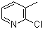 2-氯-3-甲基吡啶分子结构 (CAS 18368-76-8)