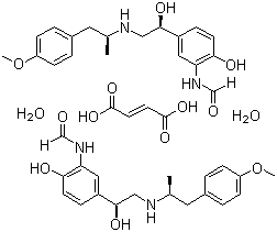 structure of CAS# 183814-30-4, Formoterol fumarate dihydrate