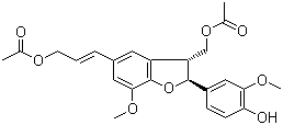 乙酸二聚松柏酯分子结构 (CAS 184046-40-0)