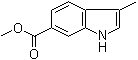 structure of CAS# 184151-49-3, 3-Methyl-1H-indole-6-carboxylic acid methyl ester