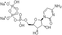 胞苷-5'-三磷酸二钠盐分子结构 (CAS 18423-42-2)