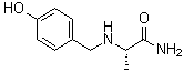 (2S)-2-[[(4-羟基苯基)甲基]氨基]丙酰胺分子结构 (CAS 1843368-38-6)
