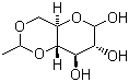 structure of CAS# 18465-50-4, 4,6-O-乙叉-D-吡喃葡萄糖