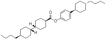 CAS 登录号：184652-93-5, (全反式)-4'-丁基-[1,1'-联环己烷]-4-羧酸 4-(4-丁基环己基)苯基酯