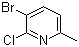 3-Bromo-2-chloro-6-methylpyridine molecular structure (CAS 185017-72-5)