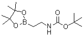 N-[2-(4,4,5,5-四甲基-1,3,2-二氧硼杂环戊烷-2-基)乙基]氨基甲酸叔丁酯分子结构 (CAS 1850305-79-1)