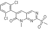 CAS # 185039-48-9, 6-(2,6-Dichlorophenyl)-8-methyl-2-methylsulfonyl-8H-pyrido[2,3-d]pyrimidin-7-one