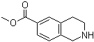 structure of CAS# 185057-00-5, 1,2,3,4-Tetrahydroisoquinoline-6-carboxylic acid methyl ester