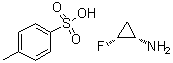 (1S,2R)-2-氟环丙胺对甲苯磺酸盐分子结构 (CAS 185225-84-7)