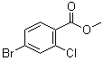 4-溴-2-氯苯甲酸甲酯分子结构 (CAS 185312-82-7)