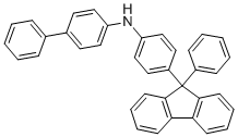 N-(4-(9-苯基-9H-芴-9-基)苯基)-[1,1'-联苯]-4-胺分子结构 (CAS 1853122-02-7)
