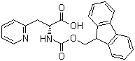 Fmoc-3-(2-吡啶基)-D-丙氨酸分子结构 (CAS 185379-39-9)
