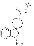 CAS 登录号：185527-11-1, 3-氨基-2,3-二氢-1'H-螺[茚-1,4'-哌啶]-1'-羧酸叔丁酯