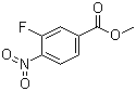 3-氟-4-硝基苯甲酸甲酯分子结构 (CAS 185629-31-6)