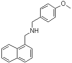structure of CAS# 185669-79-8, N-[(4-甲氧基苯基)甲基]-1-萘甲胺