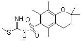 N-[(3,4-二氢-2,2,5,7,8-五甲基-2H-1-苯并吡喃-6-基)磺酰基]硫代氨基亚胺酸甲酯分子结构 (CAS 185674-98-0)