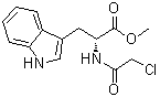 N-(氯乙酰基)-D-色氨酸甲酯分子结构 (CAS 185750-07-6)