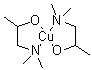 二[1-(二甲基氨基)-2-丙醇]铜分子结构 (CAS 185827-91-2)